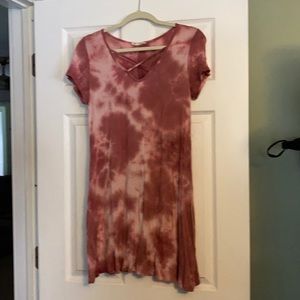 Rolla Costa pink tie die dress